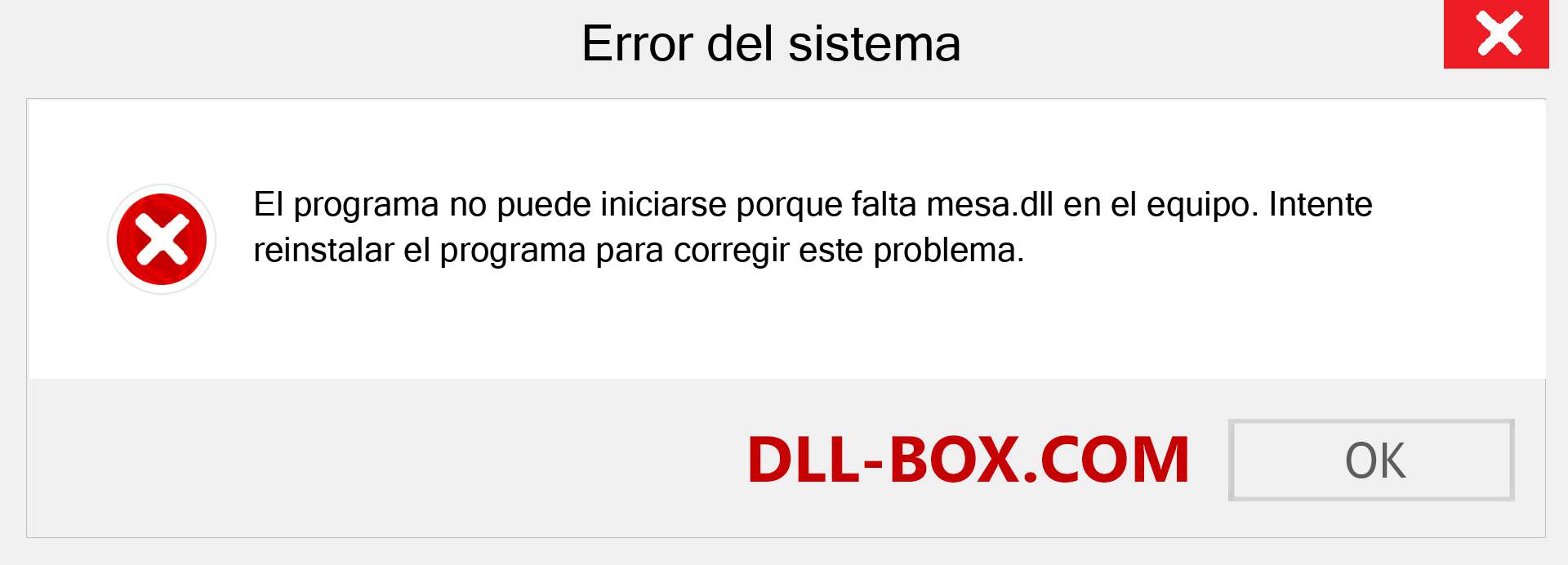 ¿Falta el archivo mesa.dll ?. Descargar para Windows 7, 8, 10 - Corregir mesa dll Missing Error en Windows, fotos, imágenes